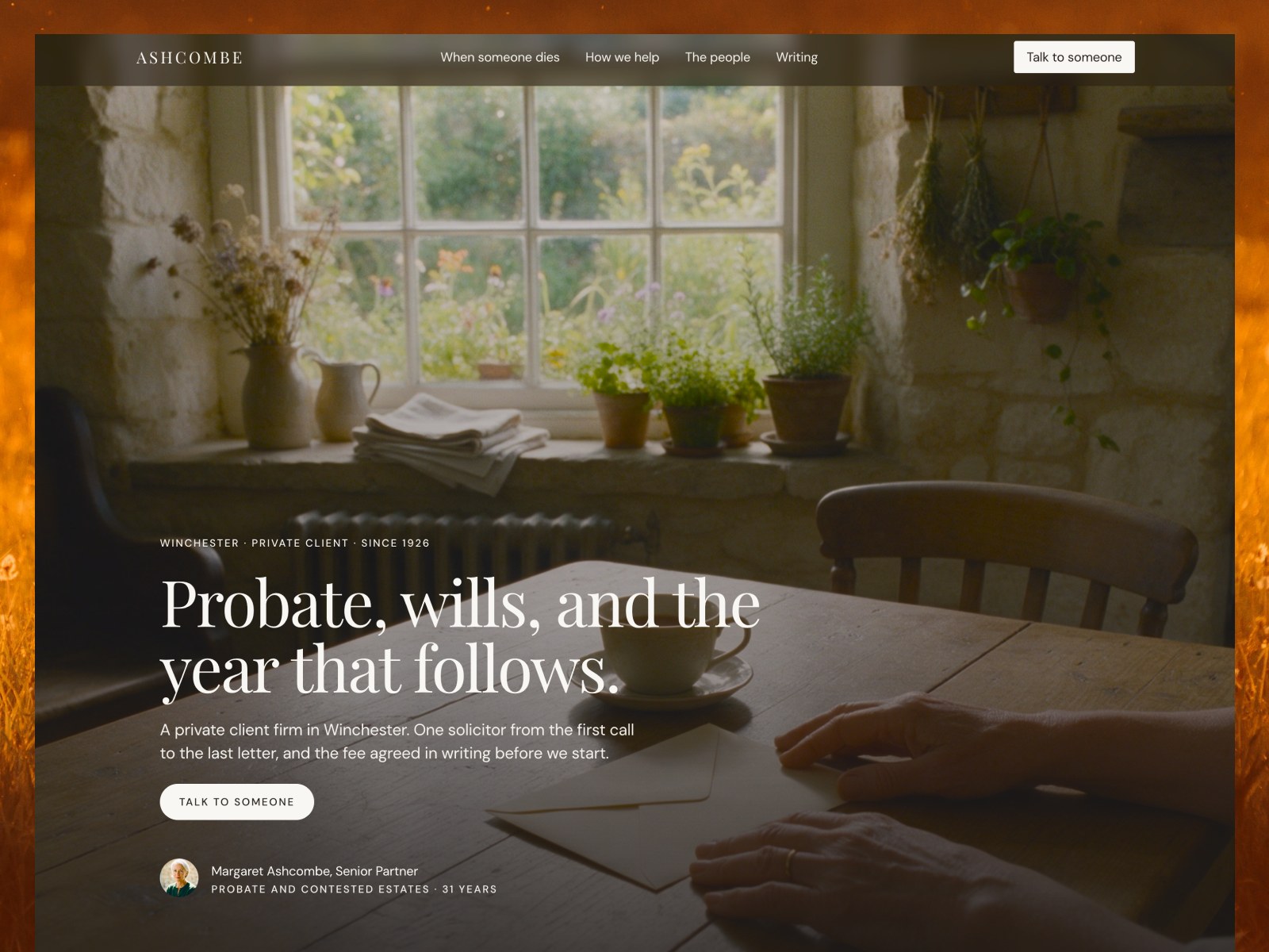 Ashcombe website template