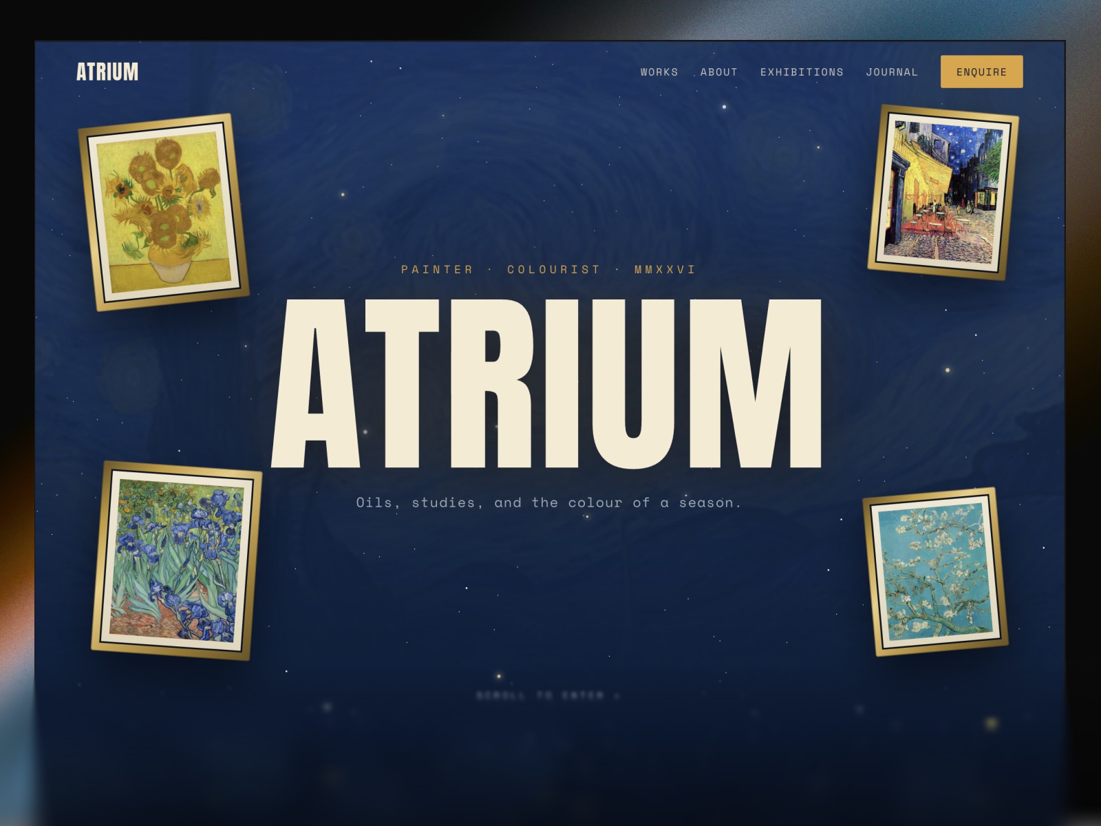 Atrium Framer template