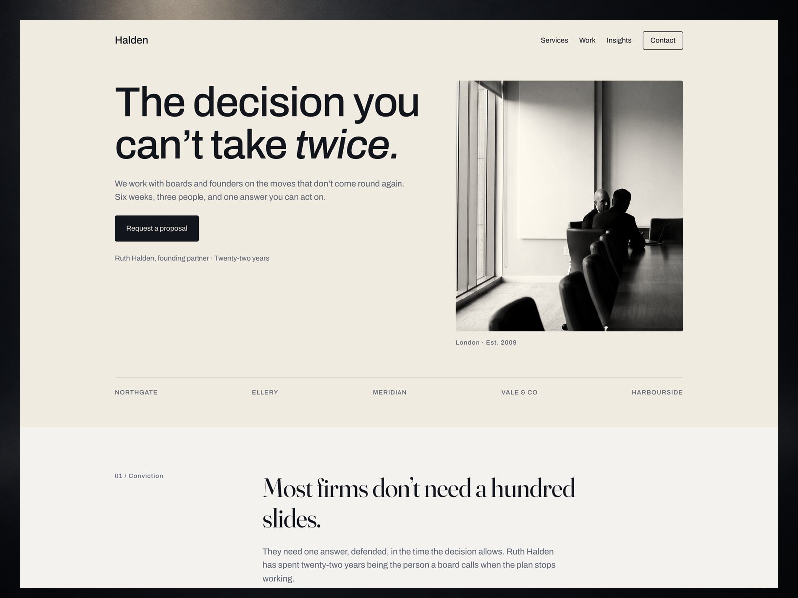 Halden website template