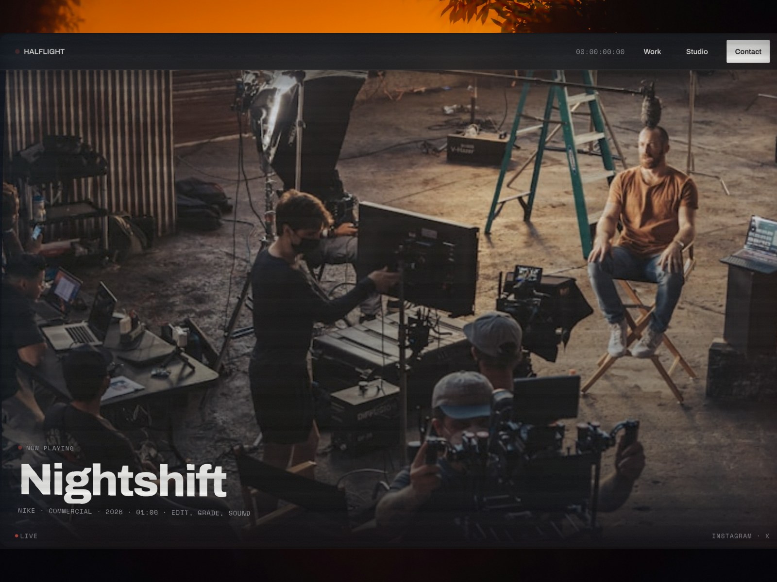 Half Light Film website template
