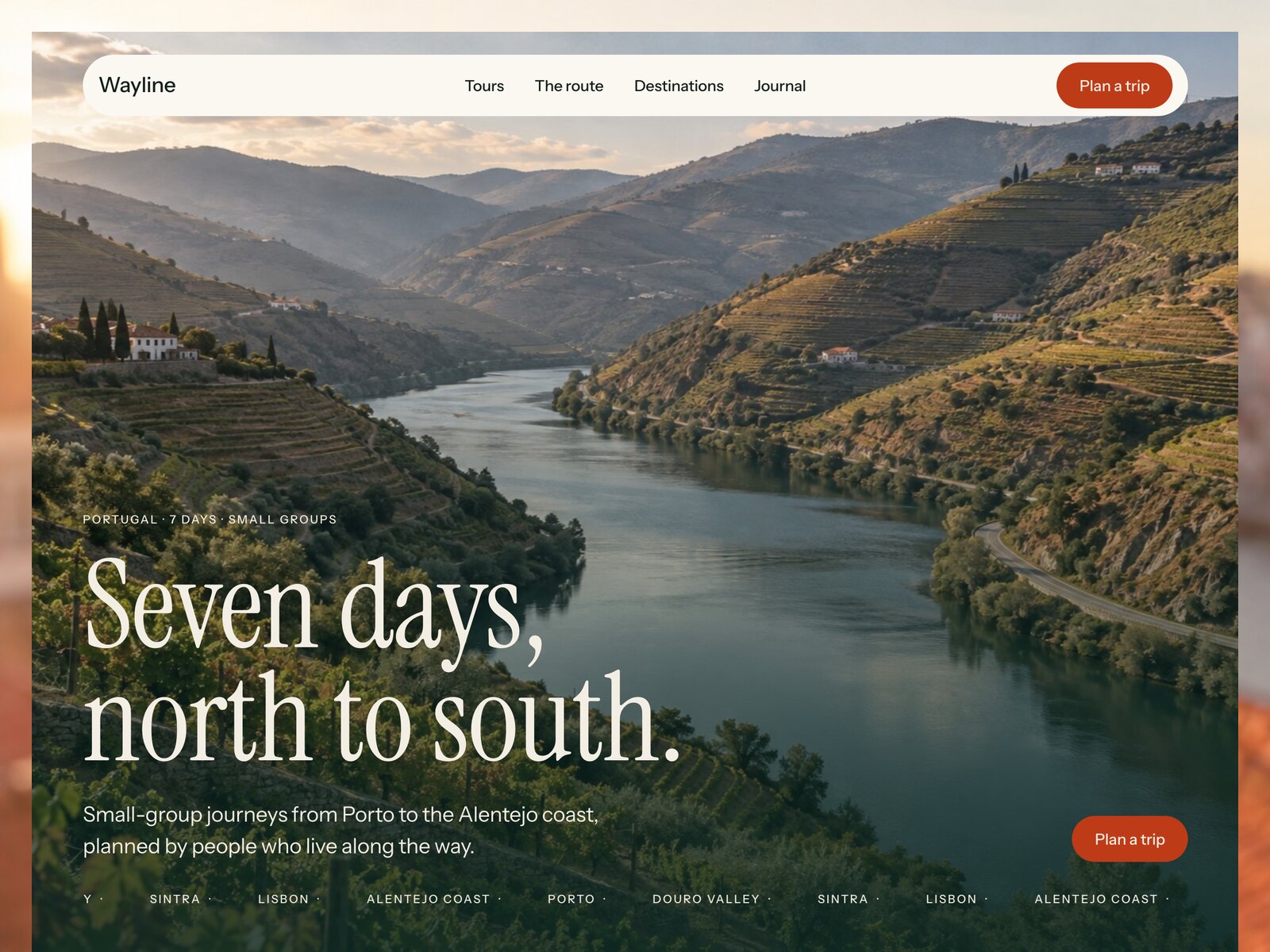Wayline website template