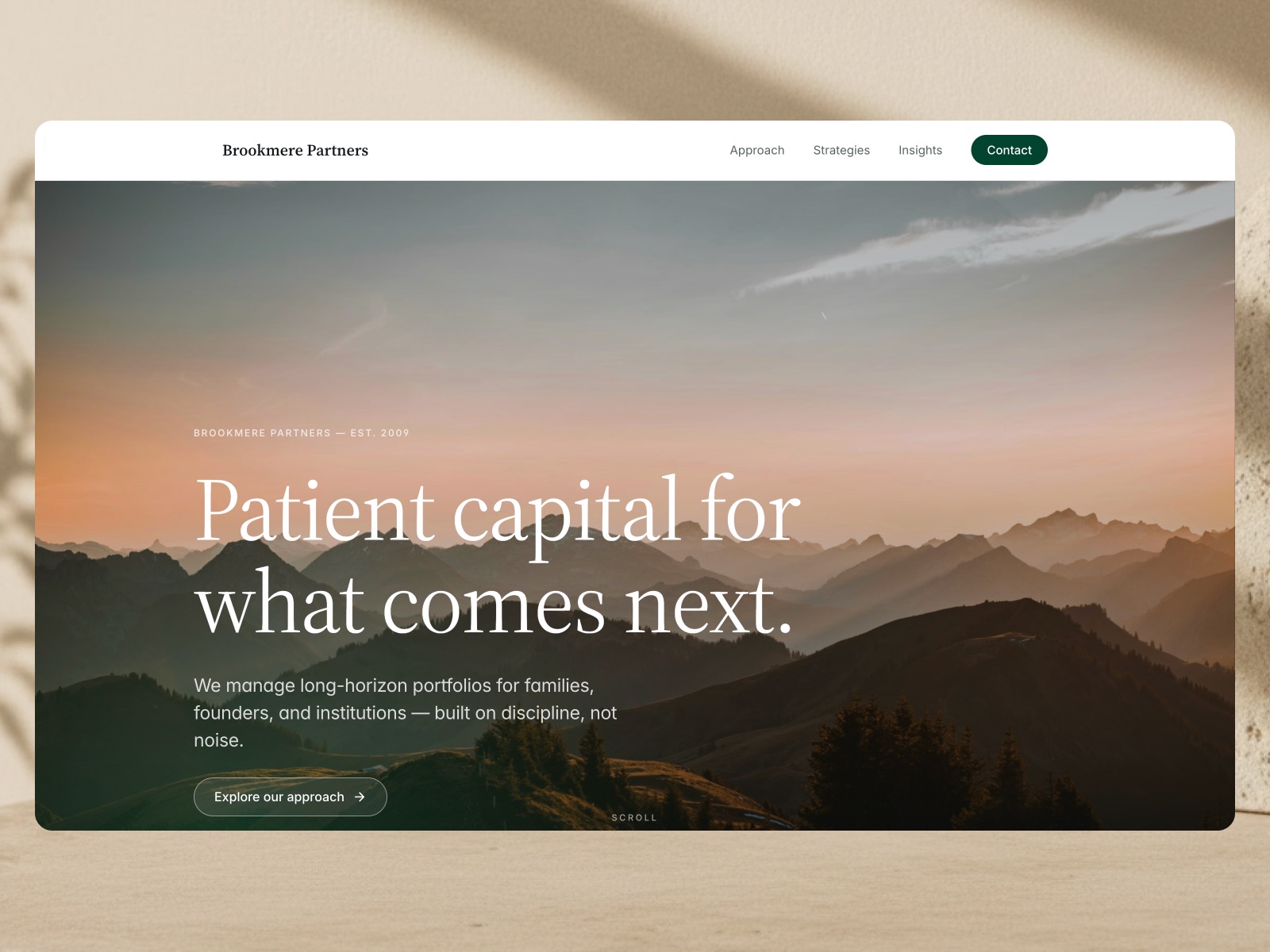 Brookmere website template preview