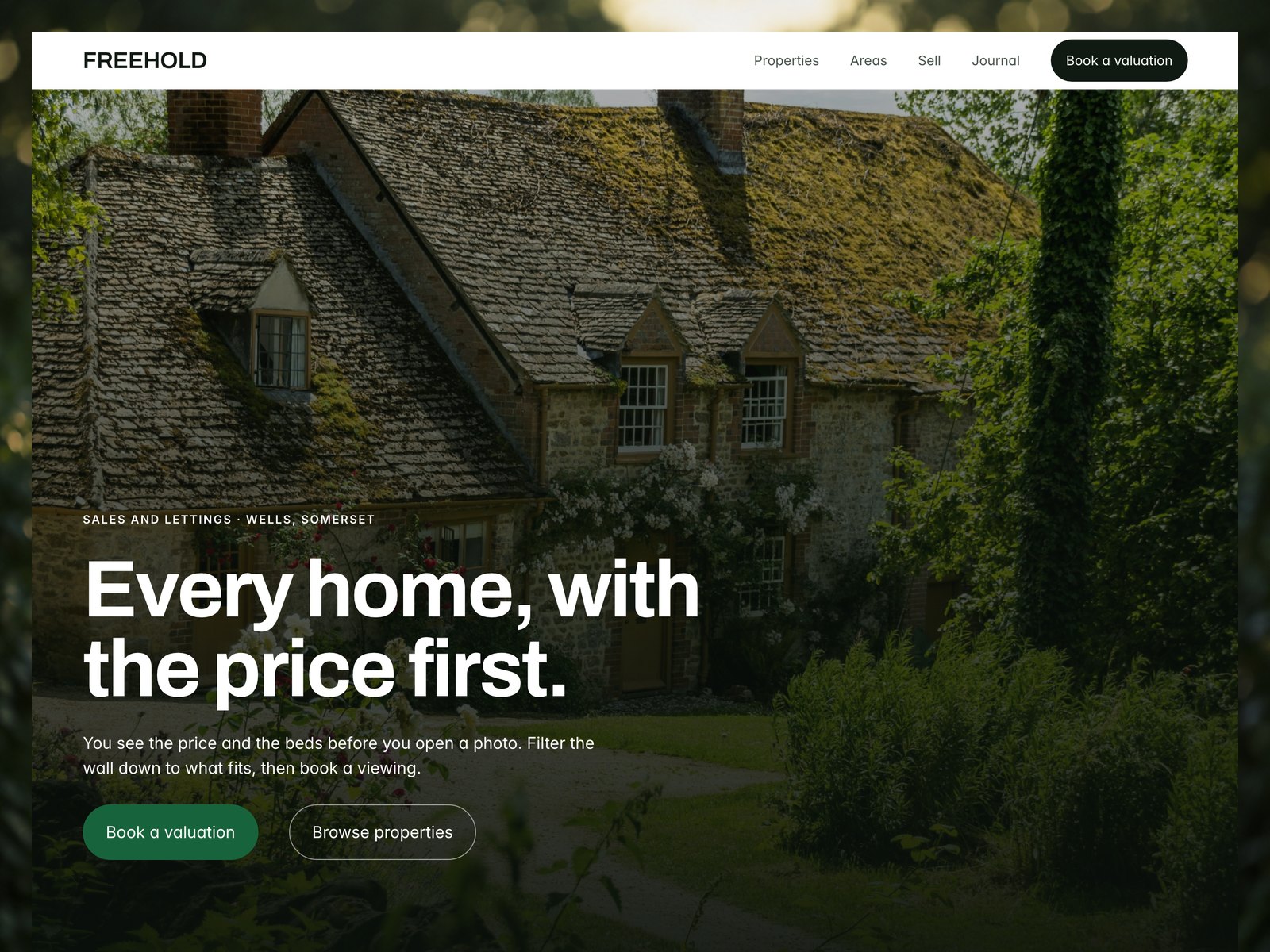 Freehold website template preview