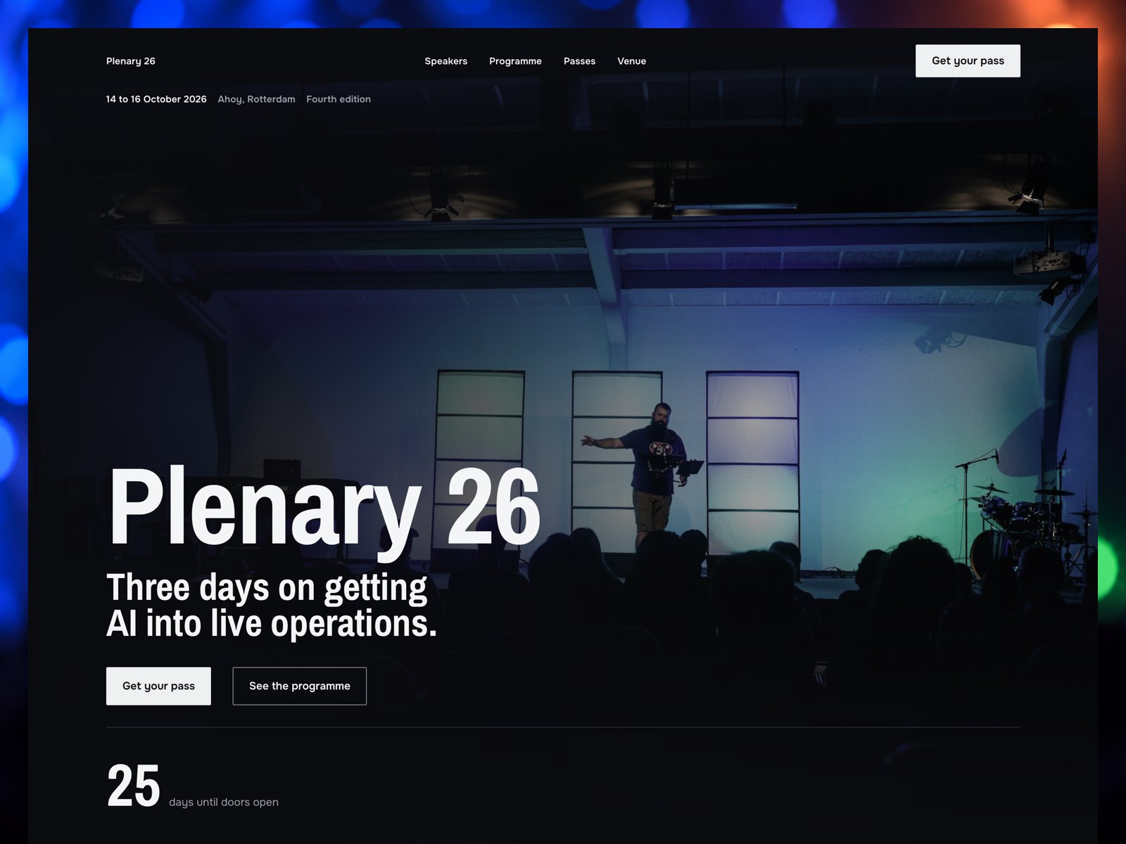 Plenary website template preview