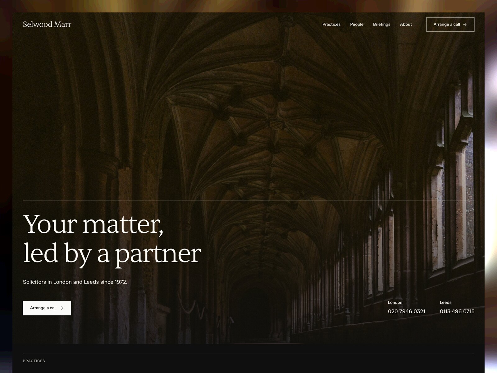 Selwood Marr website template preview