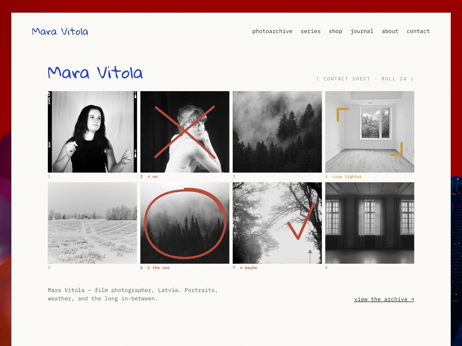 Still website template preview