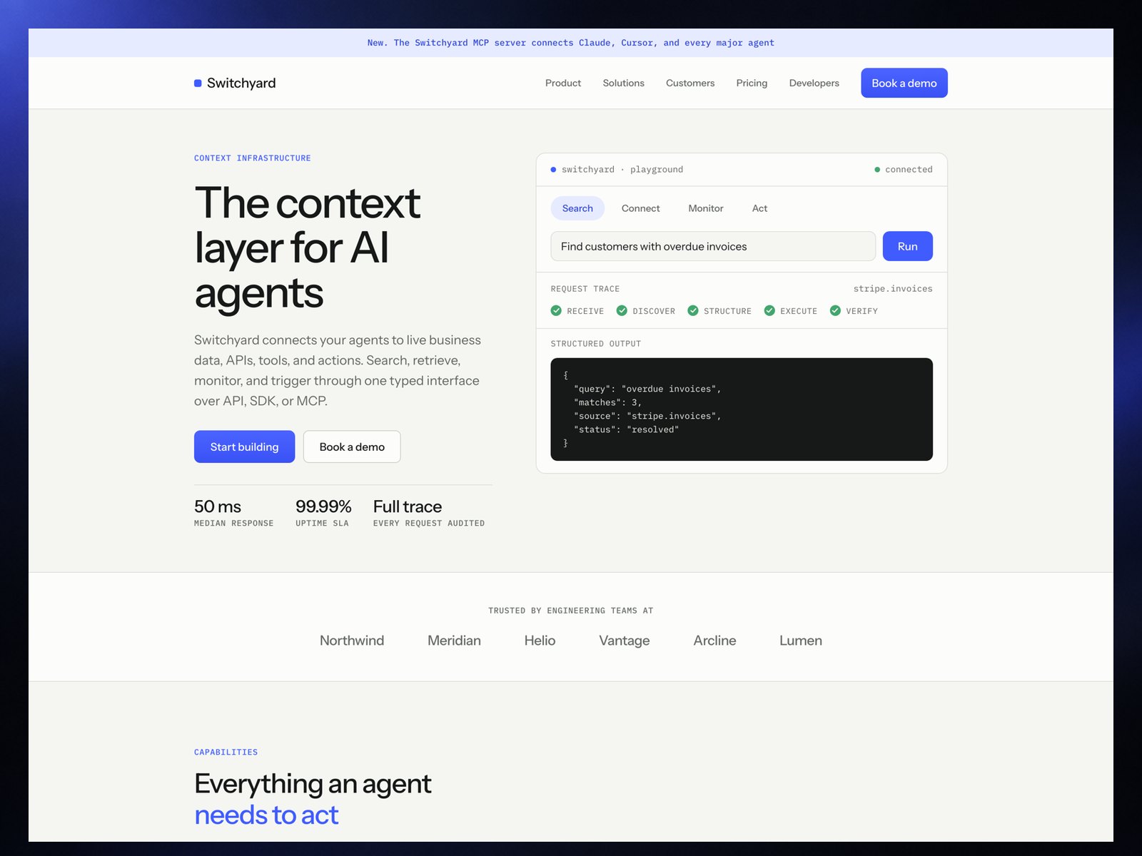 Switchyard website template preview